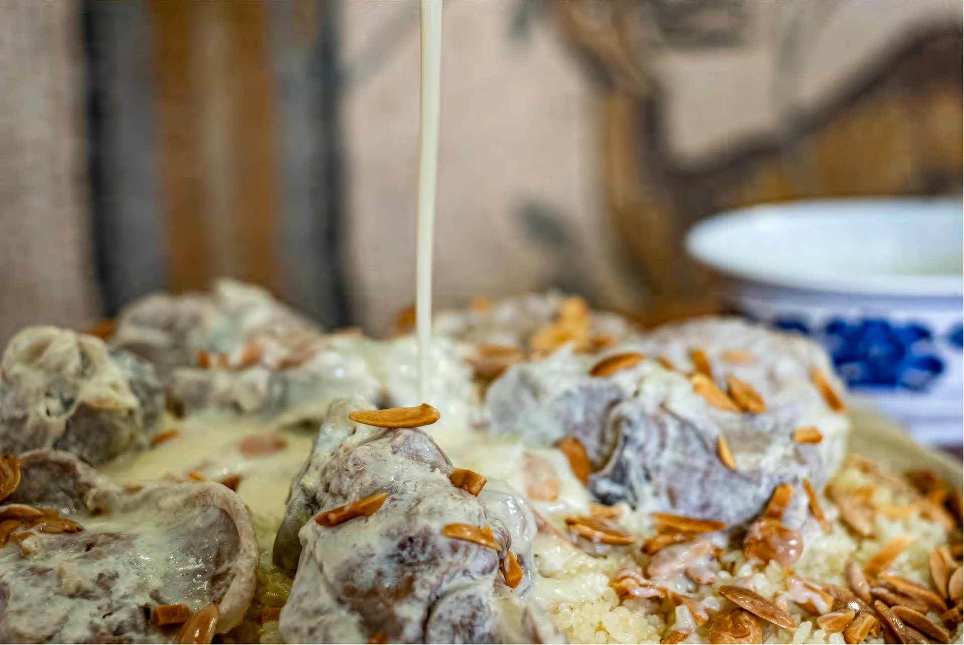 Reem Al Bawadi mansaf with jameed, from the official menu